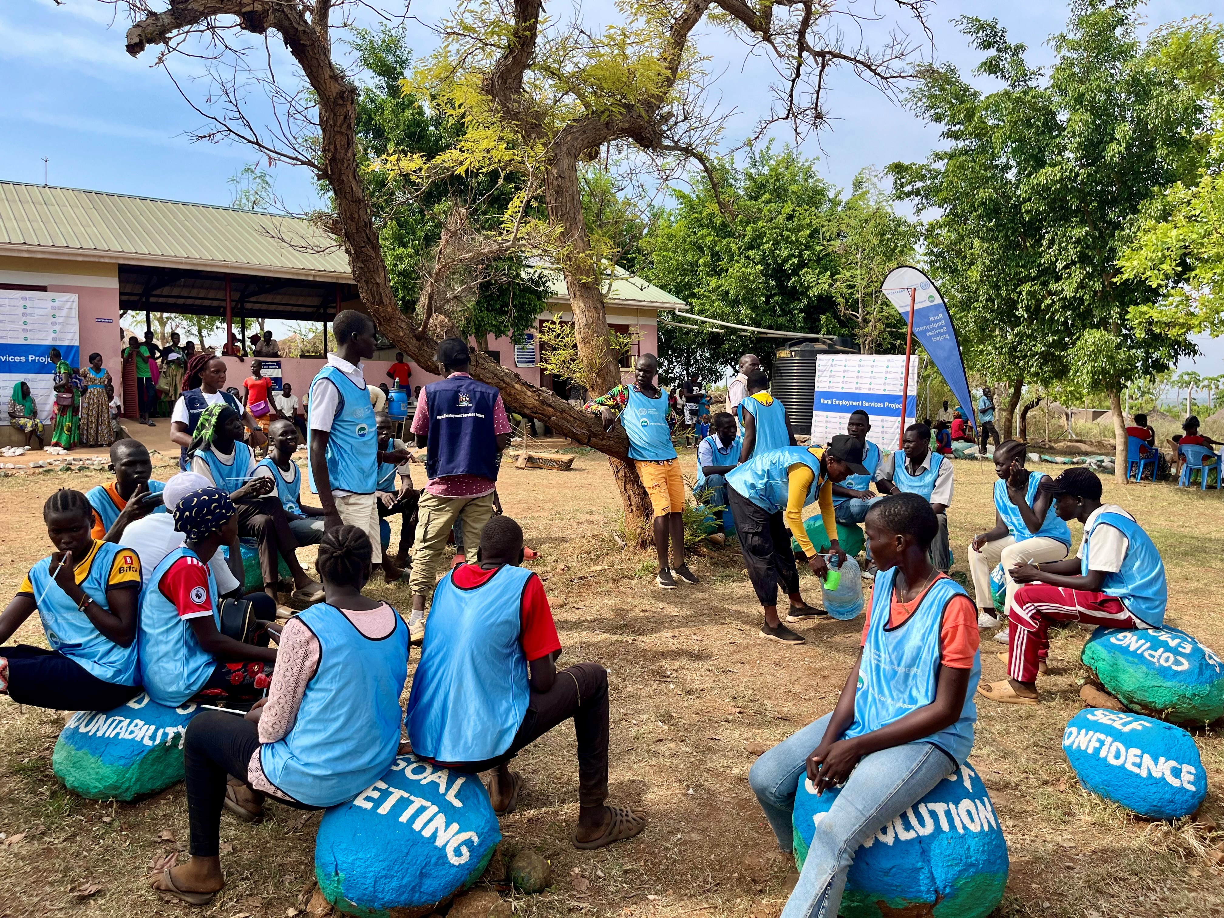 Refugee youth in capacity training 