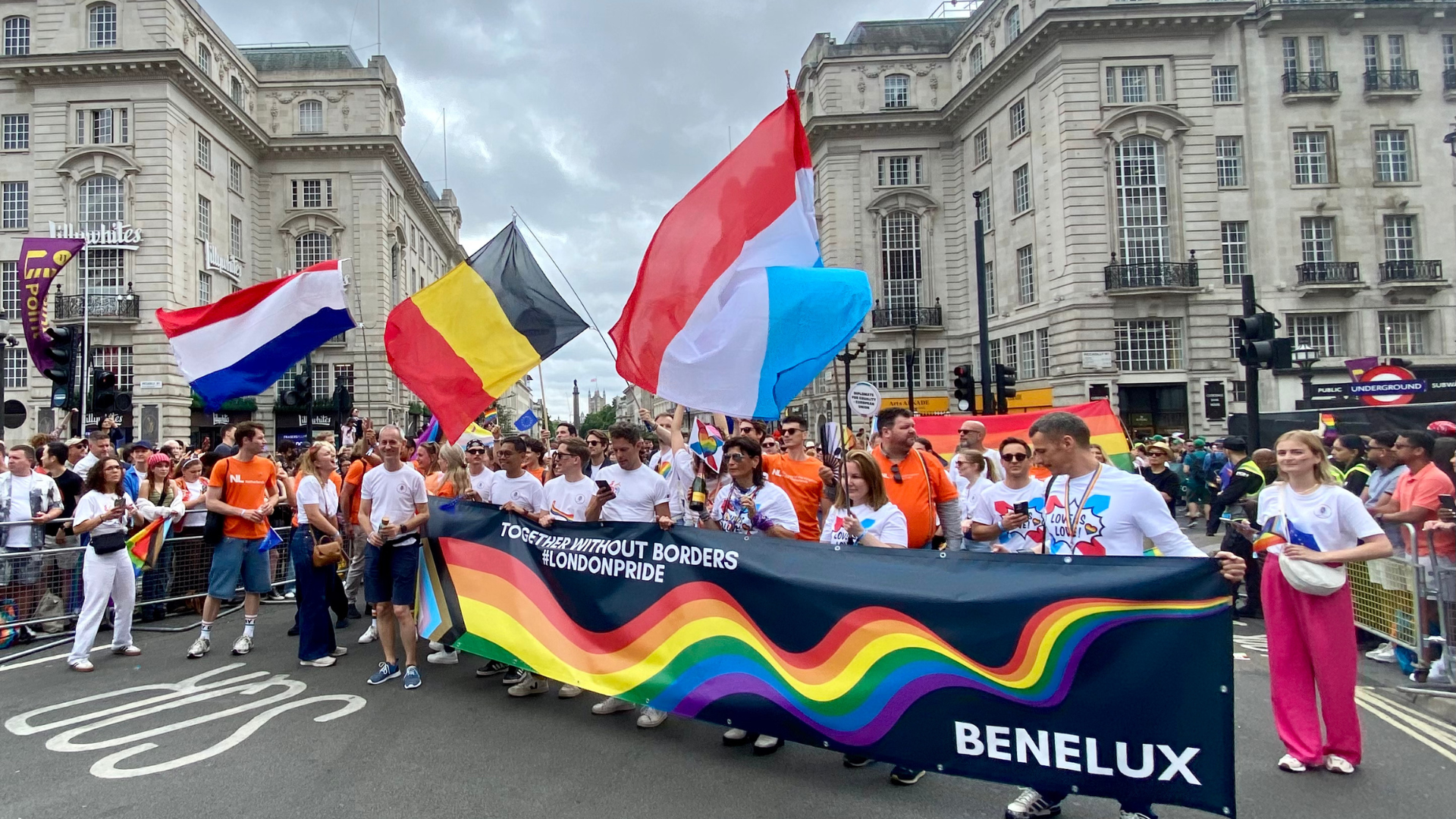Benelux colleagues at Pride in London