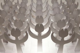 Tulip statues