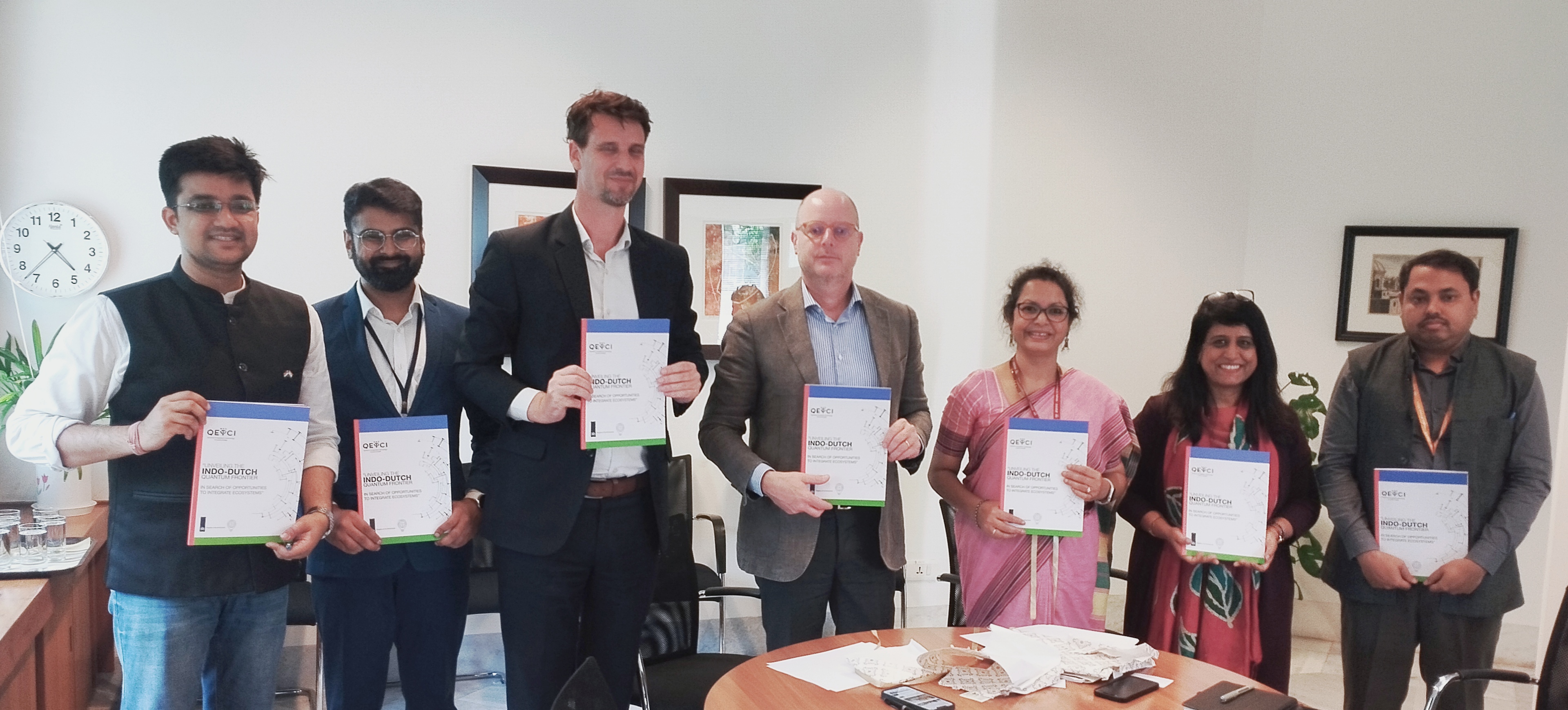 Left to Right: Dr Naman Agrawal, Mr Shantanu Sharma, Dr Dhoya Snijders, Mr Huib Mijnarends, Dr Sunita Verma, Ms Reena Dayal and Dr Sankha Dip Das