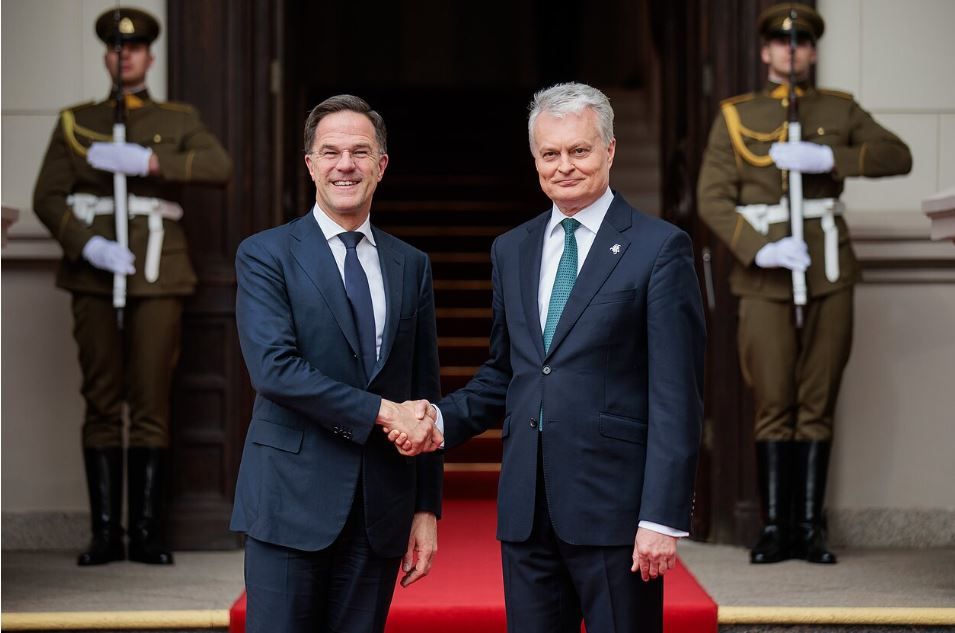 MP Mark Rutte and President Gitanas Nauseda