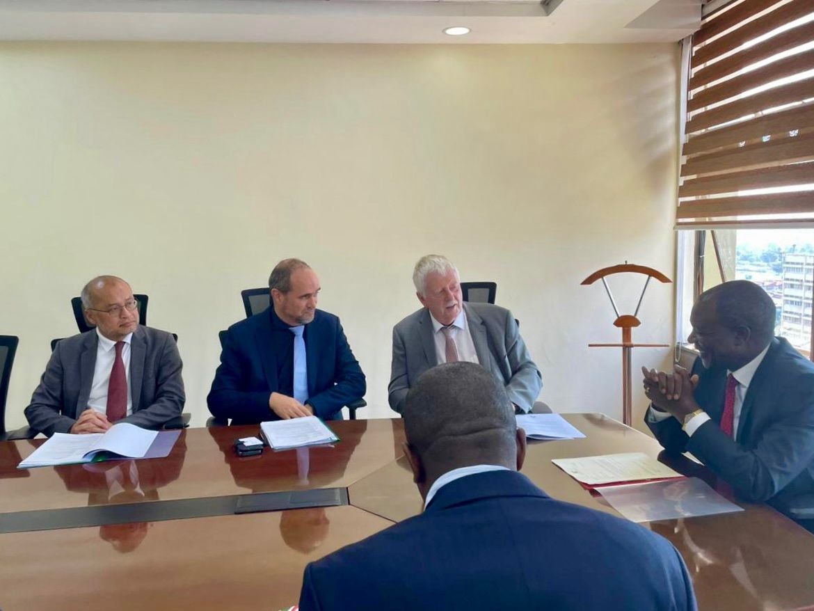 Photograph 1 : Ambassador Maarten Brouwer, delegation from the Netherlands meeting with Hon. Prof. Njuguna Ndung’u, CBS, Cabinet Secretary for The National Treasury and Economic Planning
