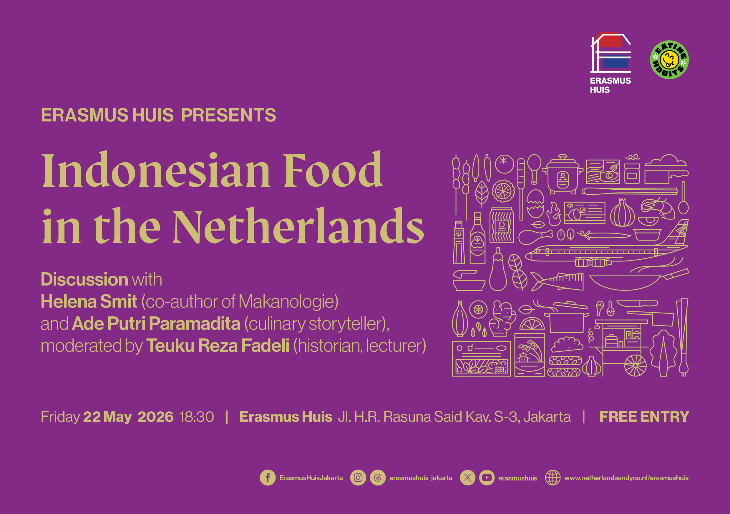 Flyer of Indonesian Food in the Netherlands