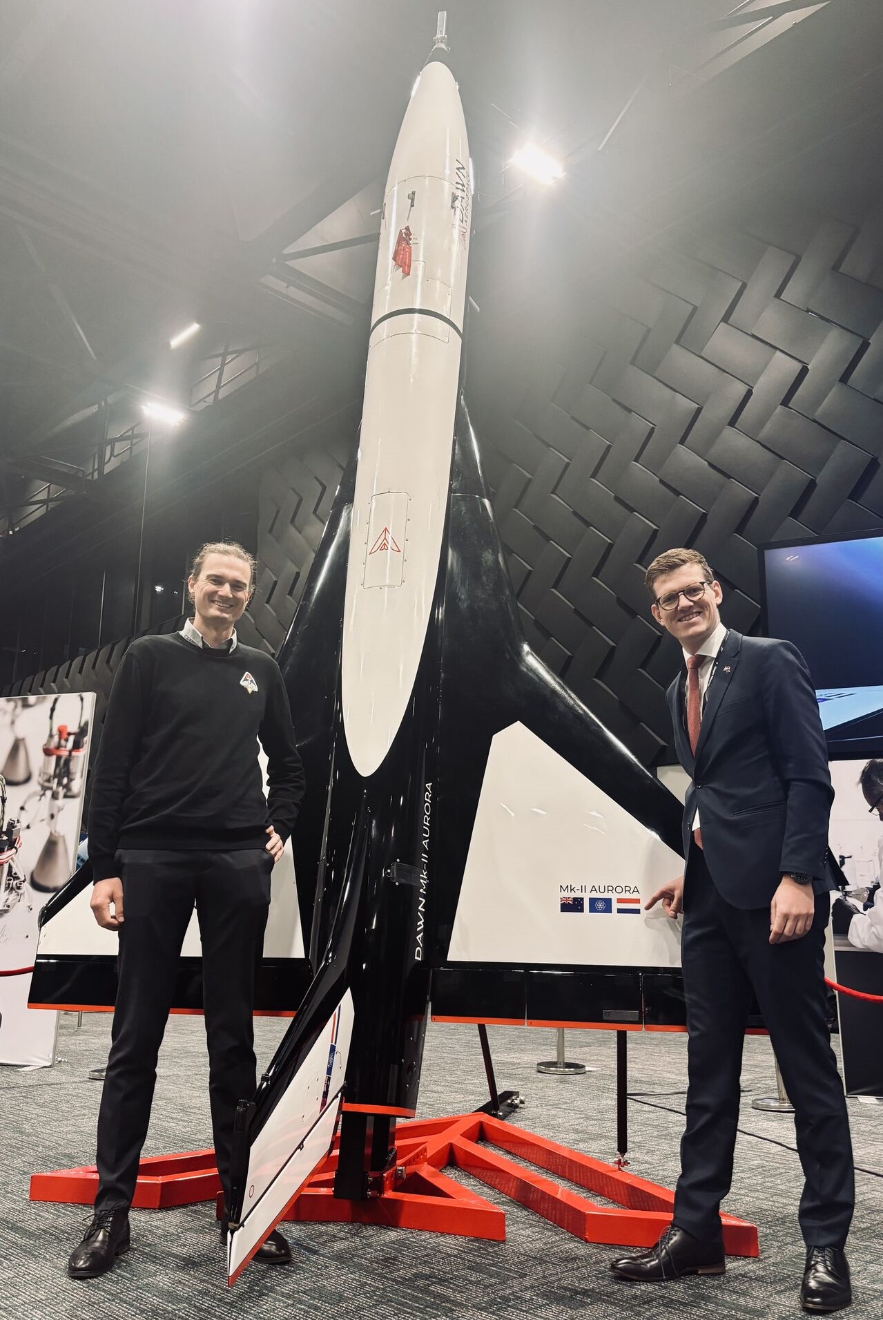 Meeting with Stefan Powell, CEO and CTO of Dawn Aerospace, at the New Zealand Aerospace Summit 2025