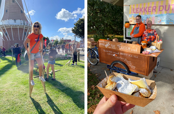 Stilt walking in Foxton and poffertjes with Lekker Dutch in Christchurch