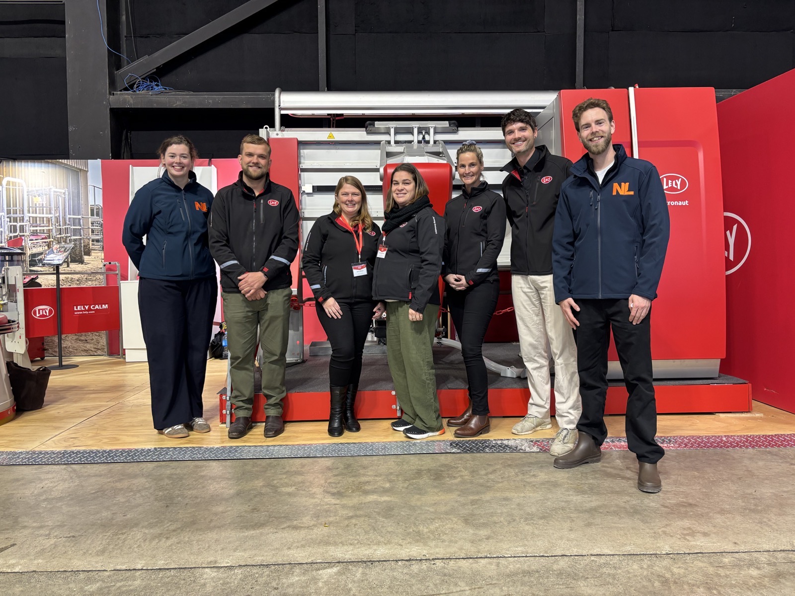 the Embassy team visits the Lely stand at Fieldays 