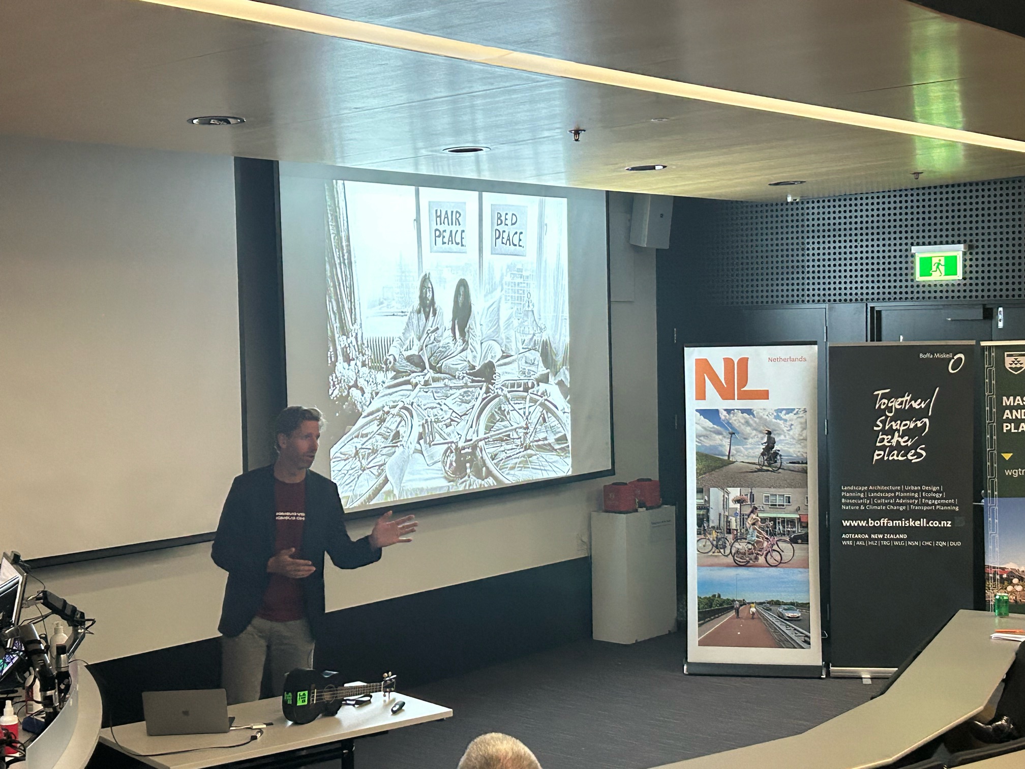 Marco te Brömmelstroet during his public talk at Victoria University