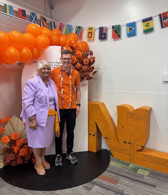 Kaiwhakahaere Caroline Herewini and Deputy Ambassador Maarten Heetderks