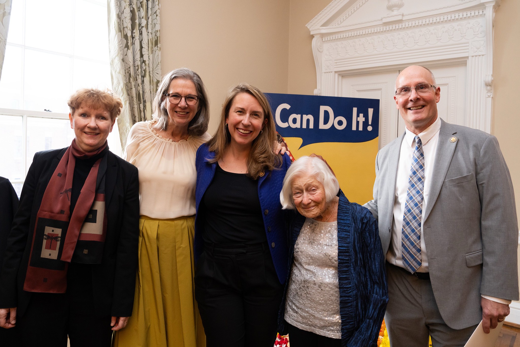 Dr. Kathrin Meyer, Ambassador Birgitta Tazelaar, Representative Hillary Scholten, Dr. Irene Butter, and Representative John Moolenaar (from left).
