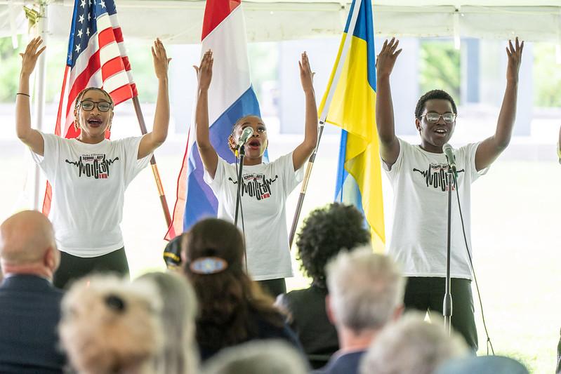 The Duke Ellington School of the Arts Show Choir performed during the 2024 Freedom Concert.