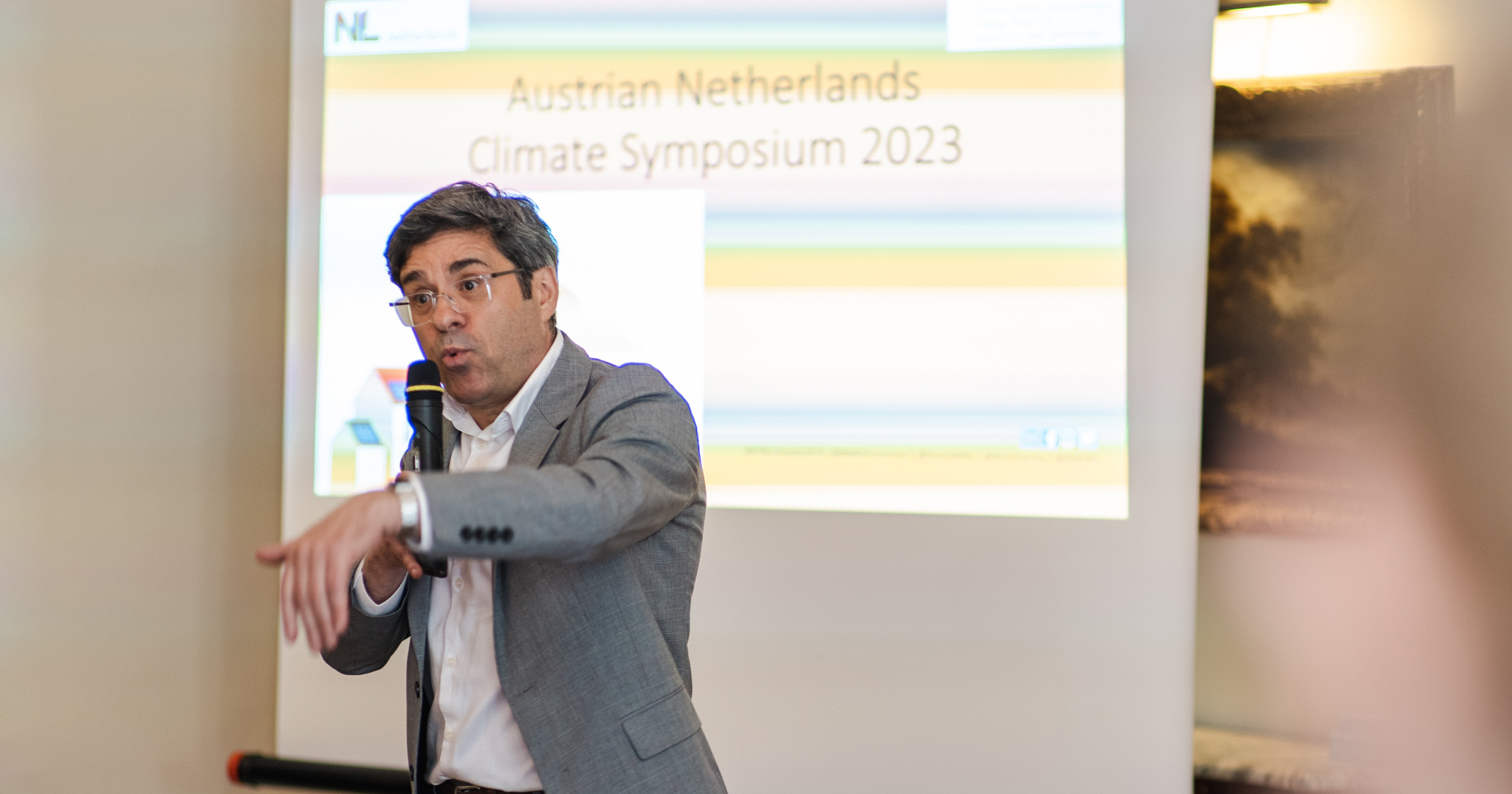 Climate change conference organised by Dutch Embassy - guest speaker Andreas Jaeger