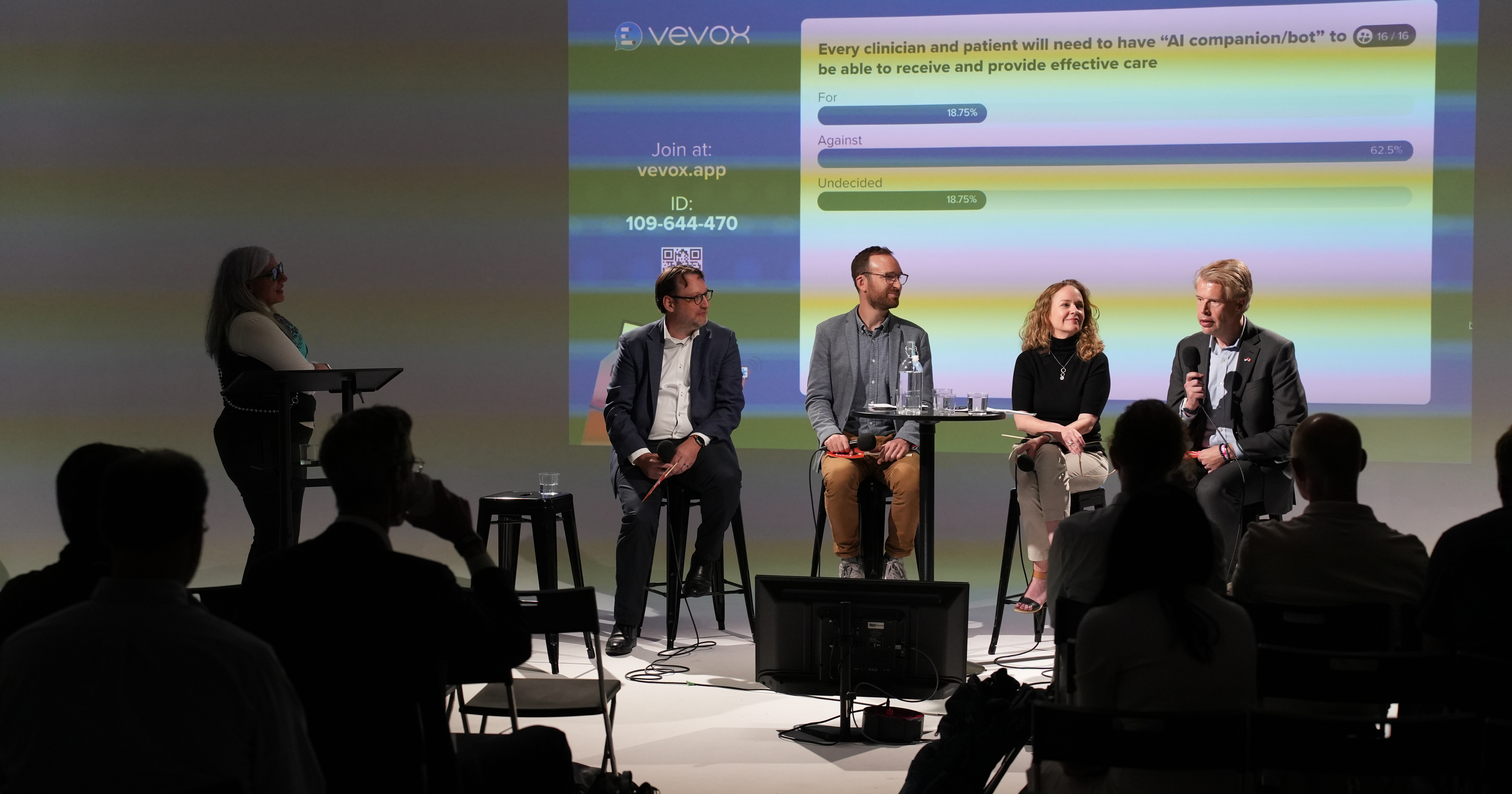 Startup trade mission panel discusssion on ethical use of AI ini health care.