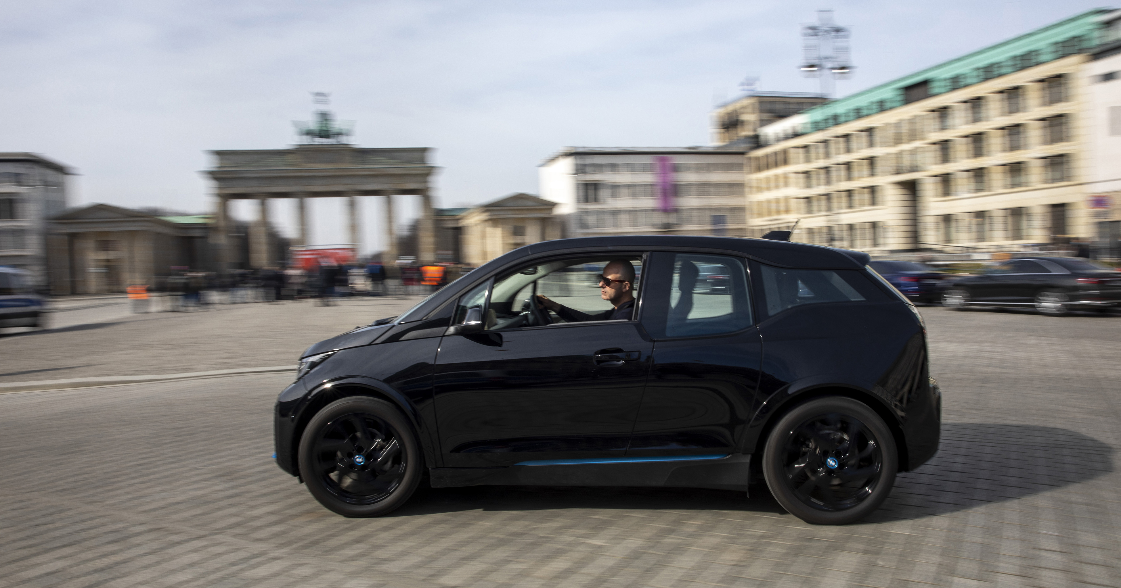 Electric car in Berlin.