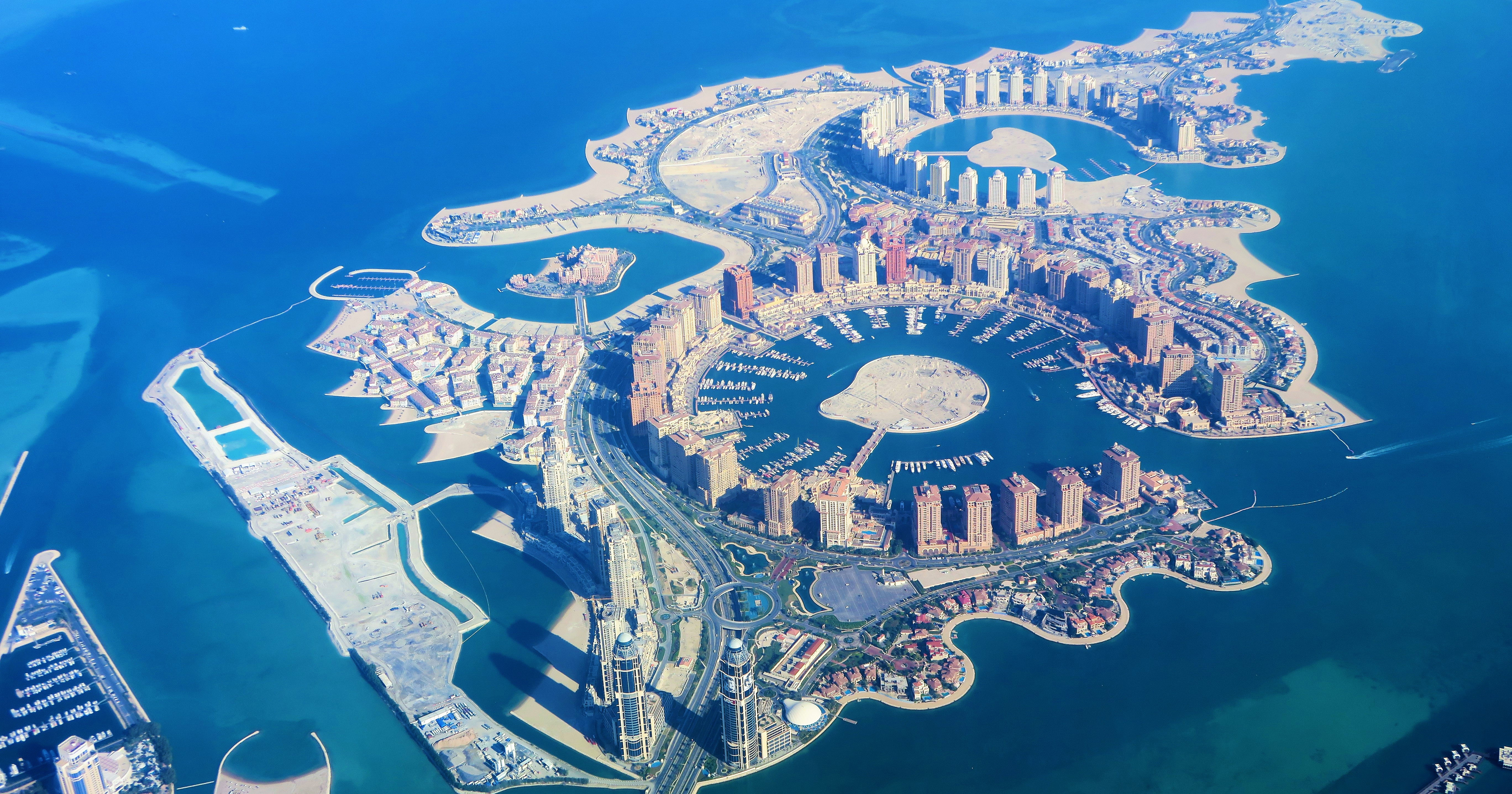 Artificial island in Qatar