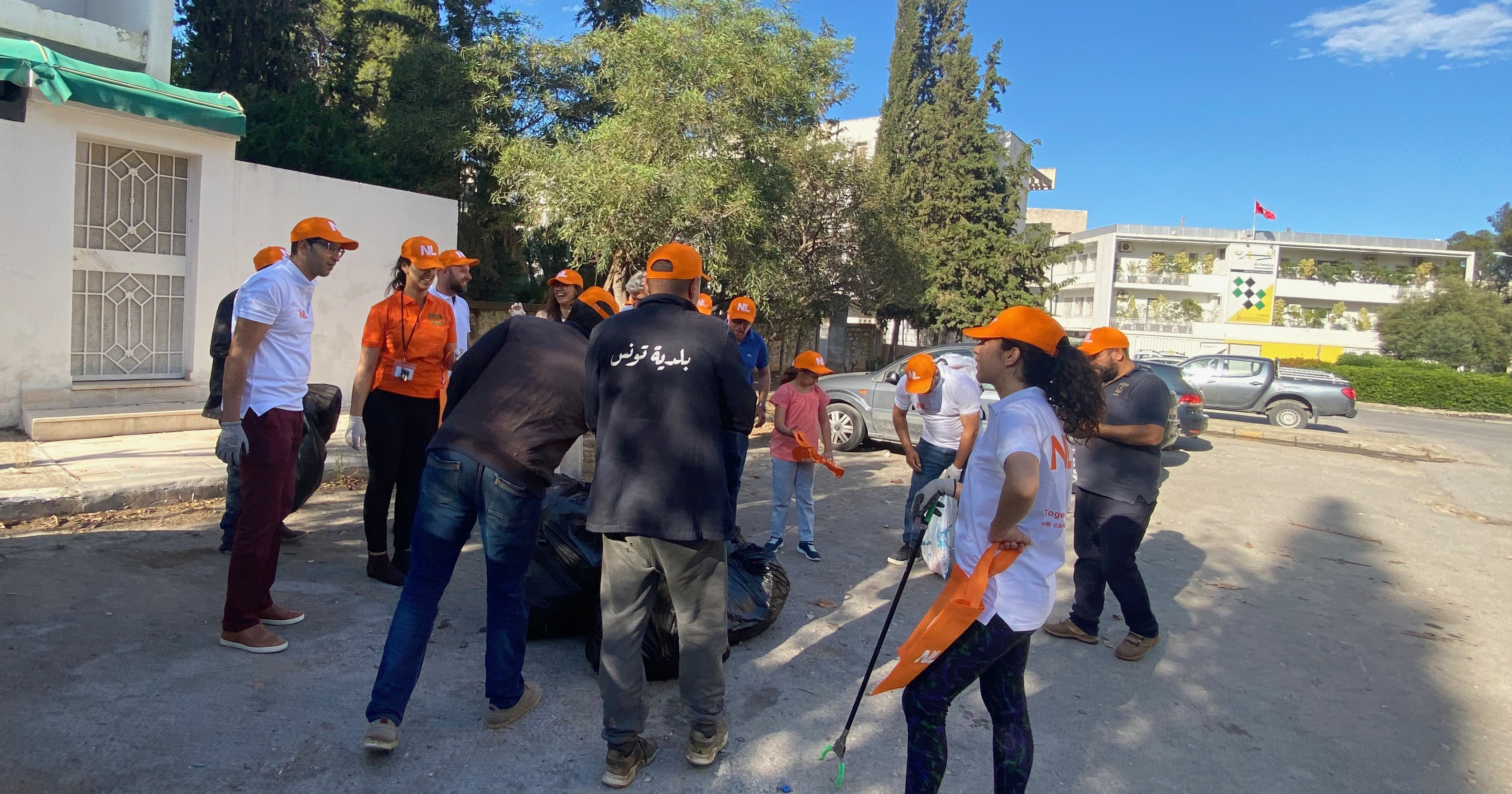City clean up in Tunesia