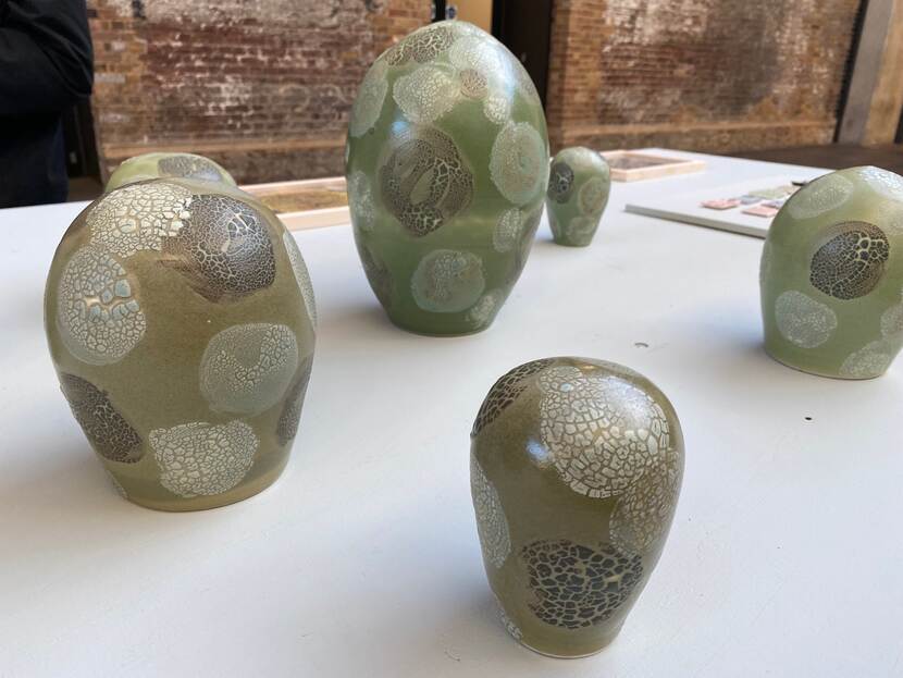 small statues called Lichen Glazes 