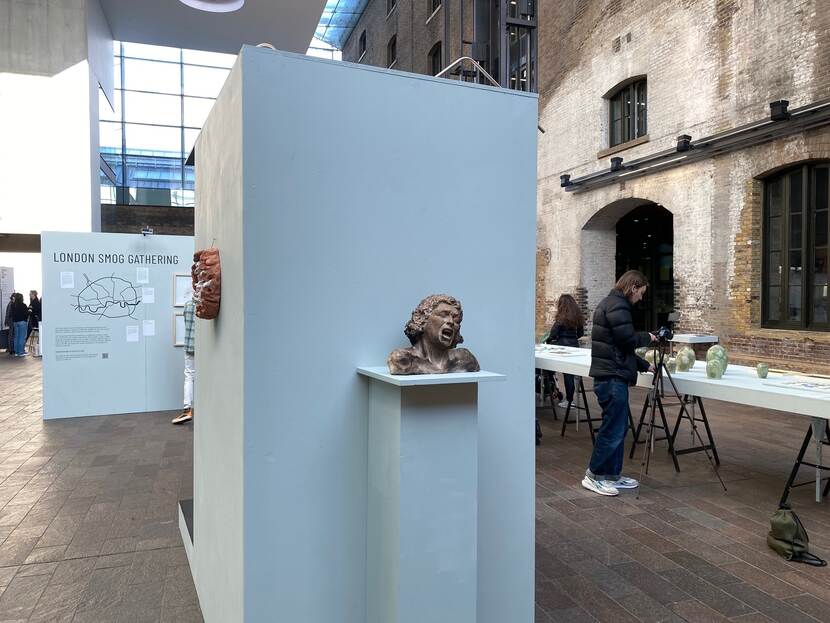 Overview of the exhibition 'On Air' at Ceramic Art London