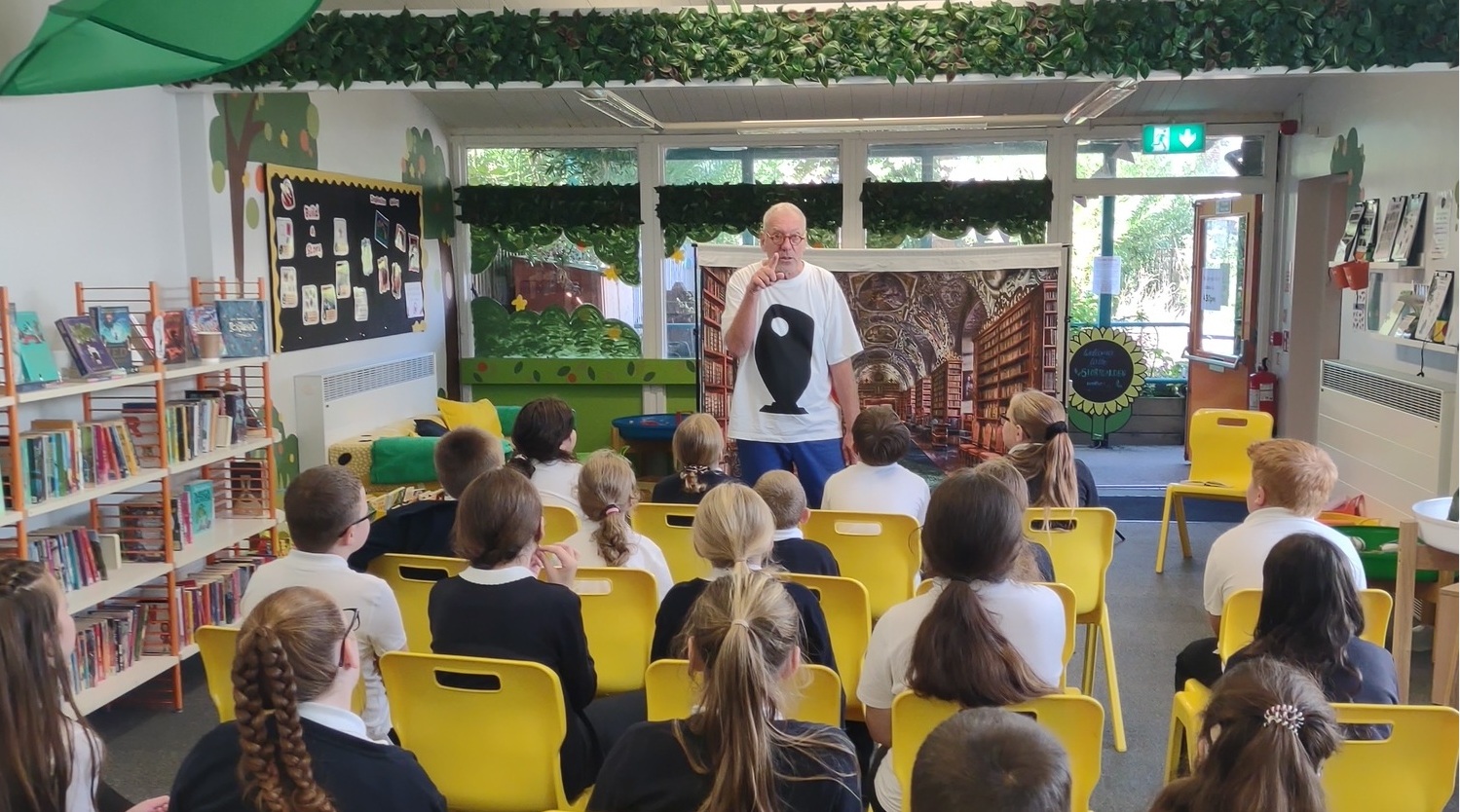 Ton Meijer has been performing Be Europe in libraries up and down the country